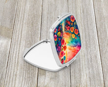 Load image into Gallery viewer, Colorful Begonias Compact Mirror – Stylish Purse Mirror with Artistic Covers