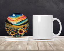 Load image into Gallery viewer, Colorful Black-eyed Susans Large Sandstone Coasters Pack of 4