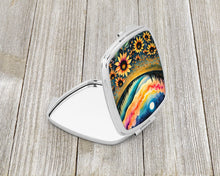 Load image into Gallery viewer, Colorful Black-eyed Susans Compact Mirror – Stylish Purse Mirror with Artistic Covers