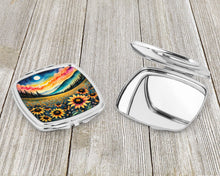 Load image into Gallery viewer, Colorful Black-eyed Susans Compact Mirror – Stylish Purse Mirror with Artistic Covers