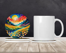 Load image into Gallery viewer, Colorful Buttercups Large Sandstone Coasters Pack of 4