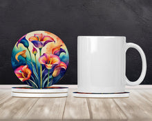 Load image into Gallery viewer, Colorful Calla Lilies Large Sandstone Coasters Pack of 4