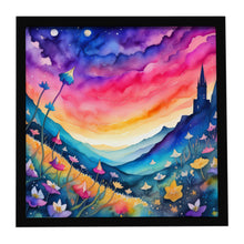 Load image into Gallery viewer, Colorful Campanula Framed Metal Print