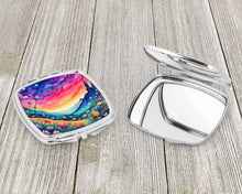 Load image into Gallery viewer, Colorful Campanula Compact Mirror – Stylish Purse Mirror with Artistic Covers