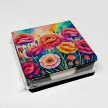 Load image into Gallery viewer, Colorful Carnations PU Leather Note Paper Holder