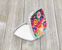 Load image into Gallery viewer, Colorful Carnations Compact Mirror – Stylish Purse Mirror with Artistic Covers