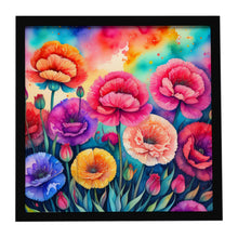 Load image into Gallery viewer, Colorful Carnations Framed Metal Print