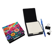 Load image into Gallery viewer, Colorful Carnations PU Leather Note Paper Holder