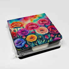 Load image into Gallery viewer, Colorful Carnations PU Leather Note Paper Holder