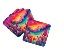 Load image into Gallery viewer, Colorful Celosia Foam Coaster