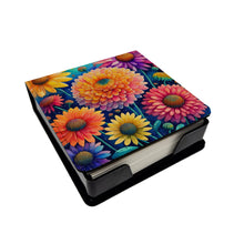Load image into Gallery viewer, Colorful Chrysanthemums PU Leather Note Paper Holder
