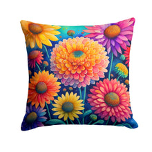 Load image into Gallery viewer, Colorful Chrysanthemums Fabric Decorative Pillow