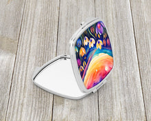 Load image into Gallery viewer, Colorful Crocus Compact Mirror – Stylish Purse Mirror with Artistic Covers