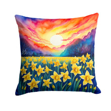 Load image into Gallery viewer, Colorful Daffodils Fabric Decorative Pillow