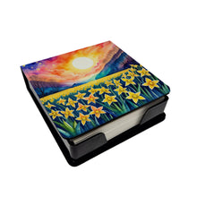 Load image into Gallery viewer, Colorful Daffodils PU Leather Note Paper Holder