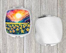 Load image into Gallery viewer, Colorful Daffodils Compact Mirror – Stylish Purse Mirror with Artistic Covers