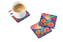 Load image into Gallery viewer, Colorful Dahlias Foam Coaster