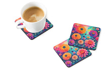 Load image into Gallery viewer, Colorful Dahlias Foam Coaster