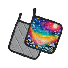 Load image into Gallery viewer, Colorful Daisies Pot Holders - Set of 2 Decorative Kitchen Helpers | Made in the USA