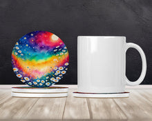 Load image into Gallery viewer, Colorful Daisies Large Sandstone Coasters Pack of 4