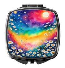 Load image into Gallery viewer, Colorful Daisies Compact Mirror – Stylish Purse Mirror with Artistic Covers