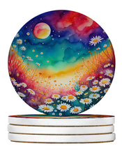 Load image into Gallery viewer, Colorful Daisies Large Sandstone Coasters Pack of 4