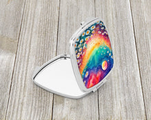 Load image into Gallery viewer, Colorful Daisies Compact Mirror – Stylish Purse Mirror with Artistic Covers