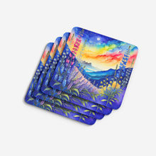 Load image into Gallery viewer, Colorful Delphinium Foam Coaster