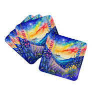 Load image into Gallery viewer, Colorful Delphinium Foam Coaster