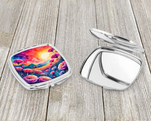 Load image into Gallery viewer, Colorful Dianthus Compact Mirror – Stylish Purse Mirror with Artistic Covers