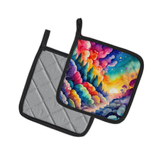 Load image into Gallery viewer, Colorful Dusty Miller Pot Holders - Set of 2 Decorative Kitchen Helpers | Made in the USA