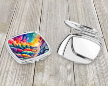 Load image into Gallery viewer, Colorful Dusty Miller Compact Mirror – Stylish Purse Mirror with Artistic Covers