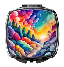 Load image into Gallery viewer, Colorful Dusty Miller Compact Mirror – Stylish Purse Mirror with Artistic Covers