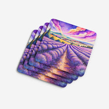 Load image into Gallery viewer, Colorful English Lavender Foam Coaster