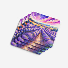 Load image into Gallery viewer, Colorful English Lavender Foam Coaster