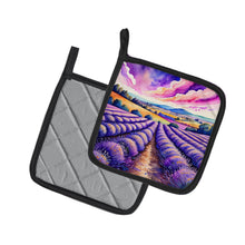 Load image into Gallery viewer, Colorful English Lavender Pot Holders - Set of 2 Decorative Kitchen Helpers | Made in the USA