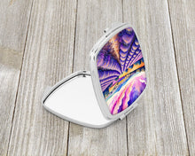 Load image into Gallery viewer, Colorful English Lavender Compact Mirror – Stylish Purse Mirror with Artistic Covers