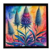 Load image into Gallery viewer, Colorful Eryngium Framed Metal Print