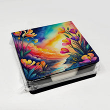 Load image into Gallery viewer, Colorful Freesia PU Leather Note Paper Holder