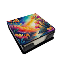 Load image into Gallery viewer, Colorful Freesia PU Leather Note Paper Holder