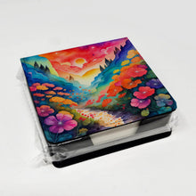 Load image into Gallery viewer, Colorful Geraniums PU Leather Note Paper Holder