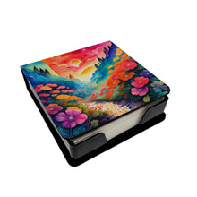 Load image into Gallery viewer, Colorful Geraniums PU Leather Note Paper Holder