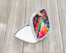 Load image into Gallery viewer, Colorful Geraniums Compact Mirror – Stylish Purse Mirror with Artistic Covers