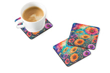 Load image into Gallery viewer, Colorful Gerbera Daisies Foam Coaster