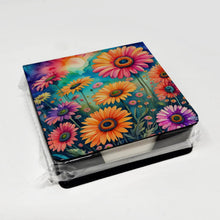Load image into Gallery viewer, Colorful Gerbera Daisies PU Leather Note Paper Holder