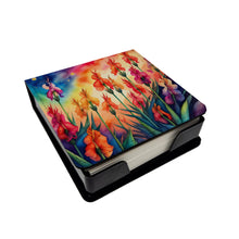 Load image into Gallery viewer, Colorful Gladiolus PU Leather Note Paper Holder