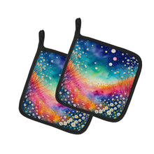 Load image into Gallery viewer, Colorful Gypsophila Pot Holders - Set of 2 Decorative Kitchen Helpers | Made in the USA