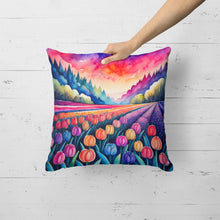 Load image into Gallery viewer, Colorful Hyacinths Fabric Decorative Pillow