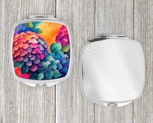 Load image into Gallery viewer, Colorful Hydrangeas Compact Mirror – Stylish Purse Mirror with Artistic Covers