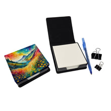 Load image into Gallery viewer, Colorful Hypericum or St. John’s Wort PU Leather Note Paper Holder